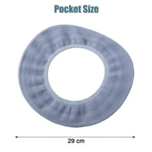 Soft Fabric Elastic Toilet Seat Cover – Washable & Comfortable Fit