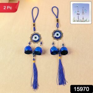 Evil Eye Hanging Wind Chime Set – Protective Home Decor Charm