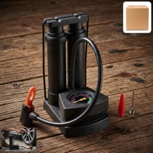 e23d9c16-1b08-452f-b28f-86594fca6bd3.jpg Foot Air Pump – Compact, Portable with Pressure Gauge for Tires