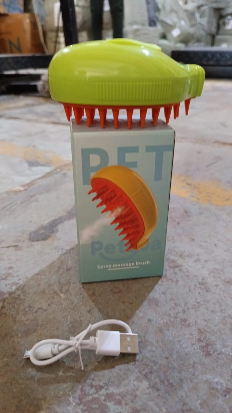 e2a47bfd-3a6a-45aa-8194-dd0d484c98bf.jpg Cat Steamy Brush � 3-in-1 Pet Grooming & Hair Removal Tool