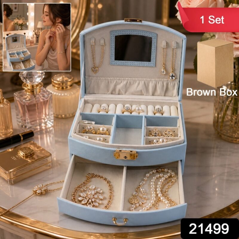 ee7b3fc9-bcc4-4a9e-8468-1c8f097b4305.jpg Jewelry Storage Box � Multi-Layer Organizer with Mirror for Elegant Storage