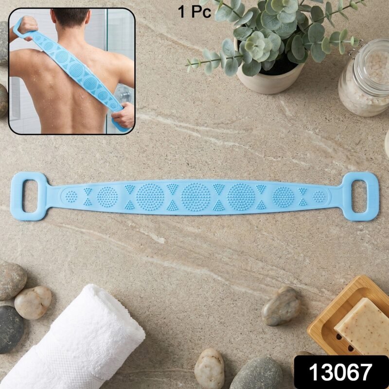 Silicone Back Scrubber Belt � Effective Dual-Handle Exfoliation
