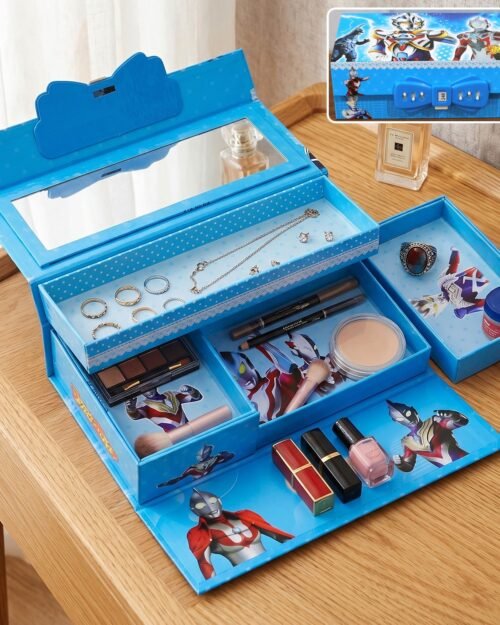 Multipurpose Folding Makeup and Jewelry Storage Box � Compact & Portable