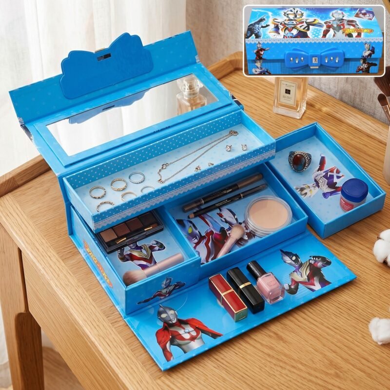 Multipurpose Folding Makeup and Jewelry Storage Box � Compact & Portable