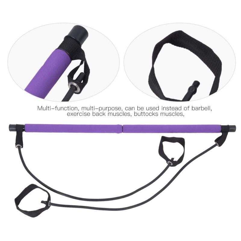 Pilates Bar with Resistance Bands � Full-Body Home Workout Kit