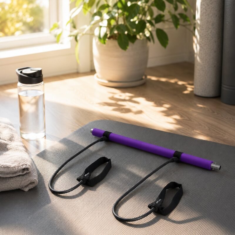 Pilates Bar with Resistance Bands � Full-Body Home Workout Kit