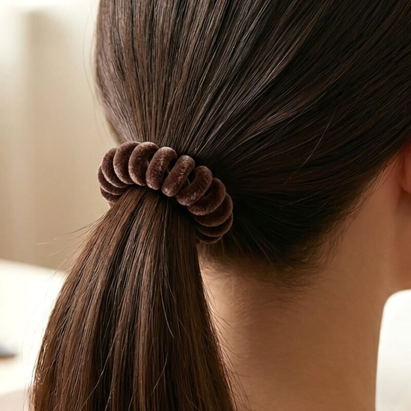 hair-band-3.jpg Soft Stretchable Telephone Wire Hair Band � No Crease & Secure Fit