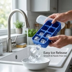 icetray03.jpg Multipurpose Square Ice Cube Tray – Durable & Reusable with Lid