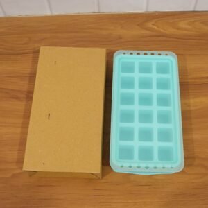 Ice Cube Tray � Leak-Proof with 18-Grid Silicone Design