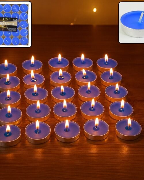 Scented Tea Light Candles – 25 Mix Color Pack for Relaxation