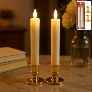 image_1-9.jpg LED Flameless Taper Candles – Set of 2 Realistic Flickering Lights