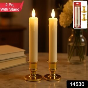 image_2-8.jpg LED Flameless Taper Candles – Set of 2 Realistic Flickering Lights