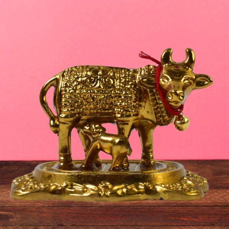 image_3-29.jpg Golden Metal Kamdhenu Cow Showpiece – Spiritual Home Decor
