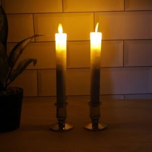 image_3-8.jpg LED Flameless Taper Candles – Set of 2 Realistic Flickering Lights