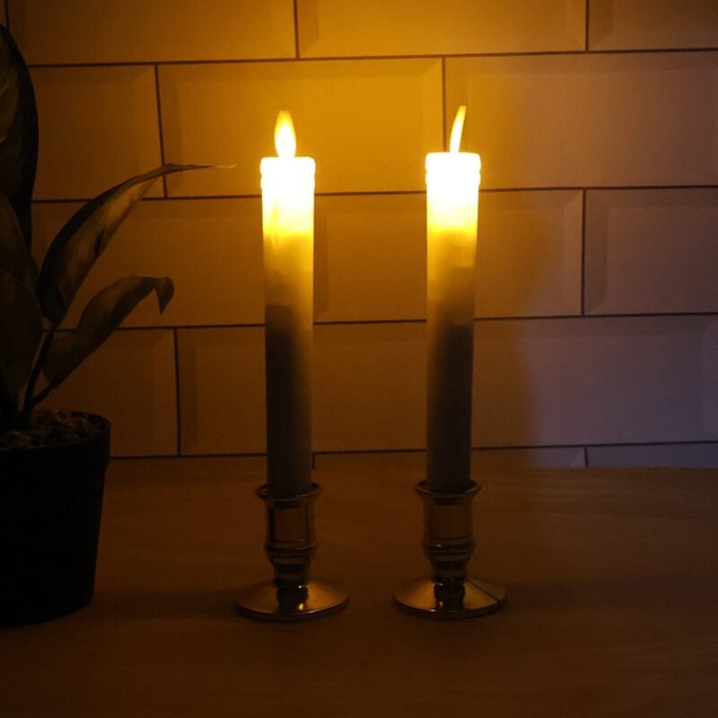 image_3-8.jpg LED Flameless Taper Candles – Set of 2 Realistic Flickering Lights
