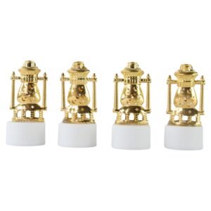 Flameless LED Tealights – Vintage Lantern Style (Set of 4)