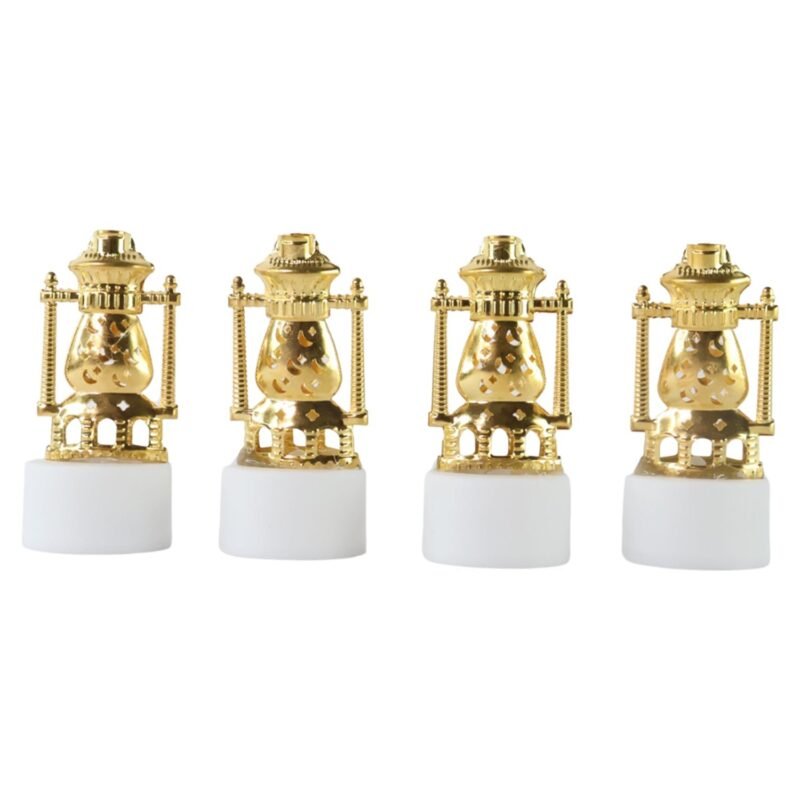 Flameless LED Tealights – Vintage Lantern Style (Set of 4)