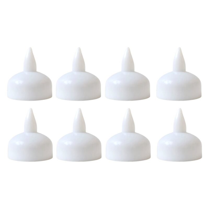 Round LED Flameless Tealight Candles – Safe Warm Glow Set of 8