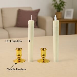 image_5-8.jpg LED Flameless Taper Candles – Set of 2 Realistic Flickering Lights