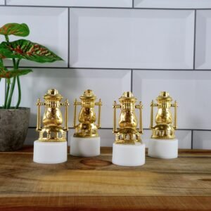 Flameless LED Tealights – Vintage Lantern Style (Set of 4)