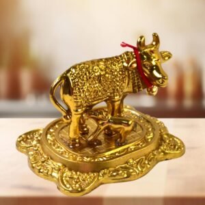 image_6-28.jpg Golden Metal Kamdhenu Cow Showpiece – Spiritual Home Decor