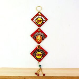 Traditional Labh Shubh Wall Hanging – Auspicious Festive Door Décor