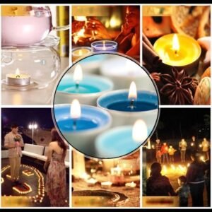 Tea Light Candles Set – 20 Multicolor Flameless Candles