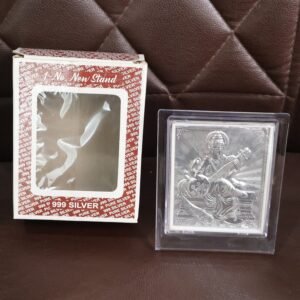 image_7-21.jpg Silver Saraswati Maa Photo Frame – Elegant Spiritual Decor