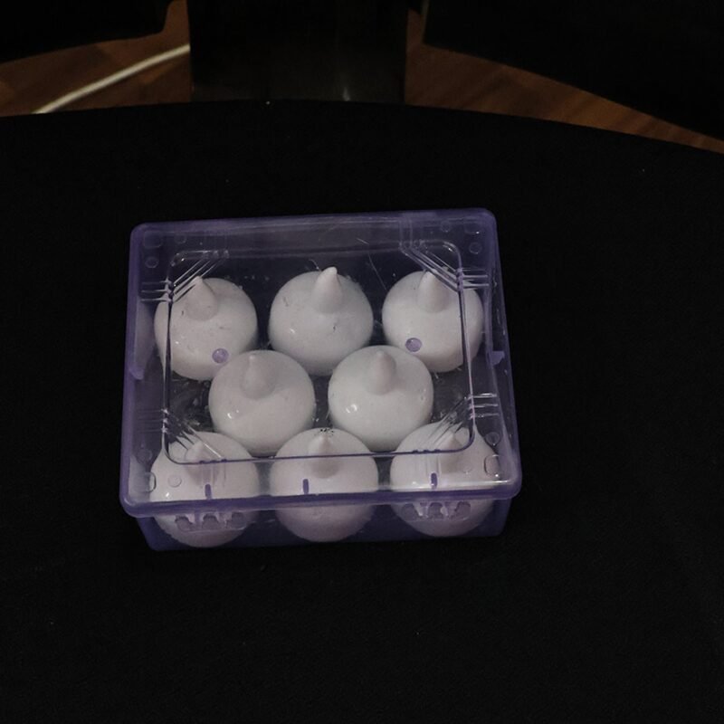 Round LED Flameless Tealight Candles – Safe Warm Glow Set of 8