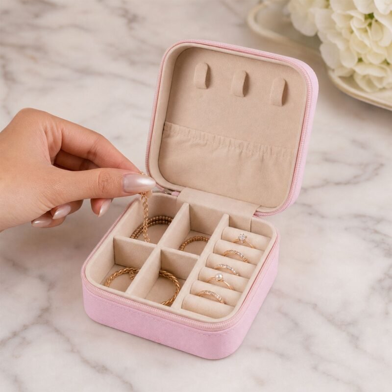jewelry-box-1-05.jpg Travel Jewellery Box – Portable PU Leather Organiser | LilyGleam