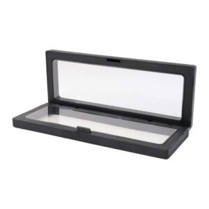 Transparent Floating Jewelry Display Box – 18x7 cm Magnetic Case