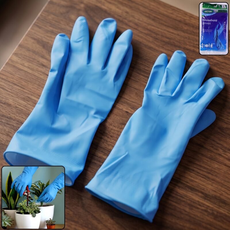 Waterproof Rubber Cleaning Gloves � Durable & Reusable Kitchen Gloves