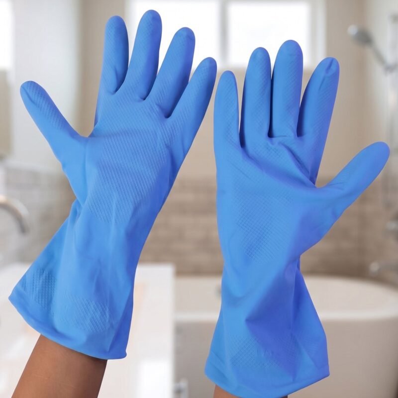 Waterproof Rubber Cleaning Gloves � Durable & Reusable Kitchen Gloves