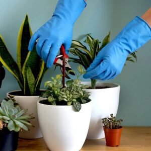 Waterproof Rubber Cleaning Gloves � Durable & Reusable Kitchen Gloves