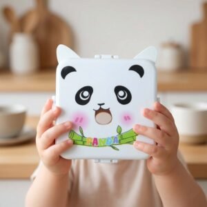 lunchbox3.jpg Kids Lunch Box with Compartments � Panda Design & Utensils for School & Travel
