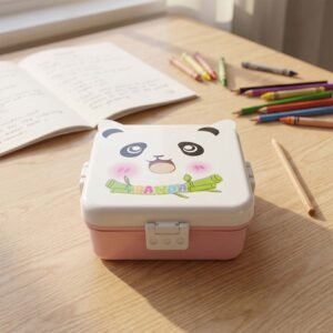 lunchbox4.jpg Kids Lunch Box with Compartments � Panda Design & Utensils for School & Travel