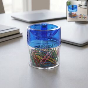 oddyclip1.jpg Magnetic Pin & Paper Clip Dispenser � Compact Desk Organizer for Office & Home