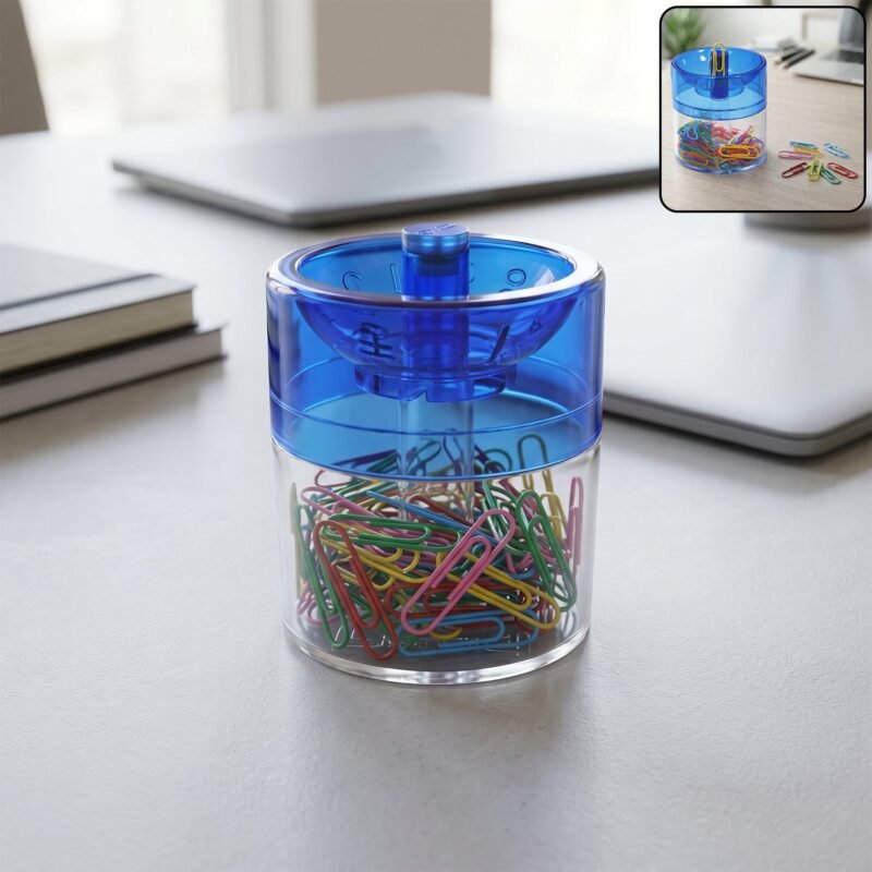 oddyclip1.jpg Magnetic Pin & Paper Clip Dispenser � Compact Desk Organizer for Office & Home