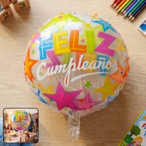 Colorful Feliz Cumplea�os Foil Balloon � Bright Birthday Decoration