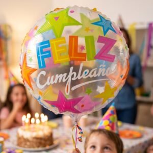 Colorful Feliz Cumplea�os Foil Balloon � Bright Birthday Decoration