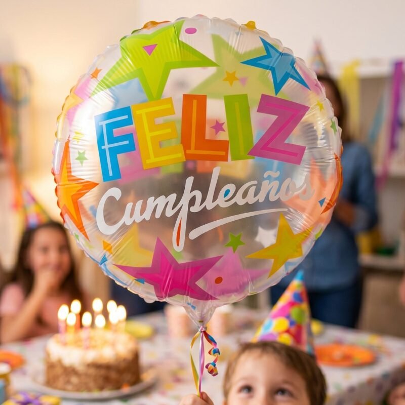 Colorful Feliz Cumplea�os Foil Balloon � Bright Birthday Decoration