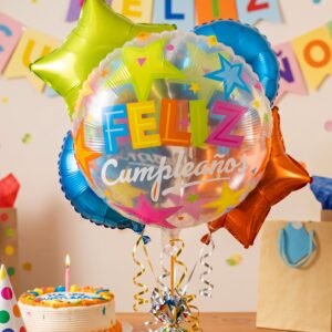 Colorful Feliz Cumplea�os Foil Balloon � Bright Birthday Decoration