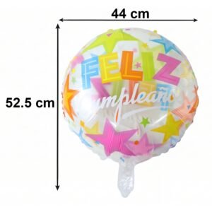 Colorful Feliz Cumplea�os Foil Balloon � Bright Birthday Decoration