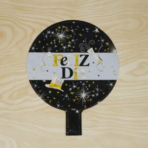 party-decoration-balloons_6_-8.jpg Black Gold 'Feliz Dia' Foil Balloon � Bright Party Decor for Celebrations