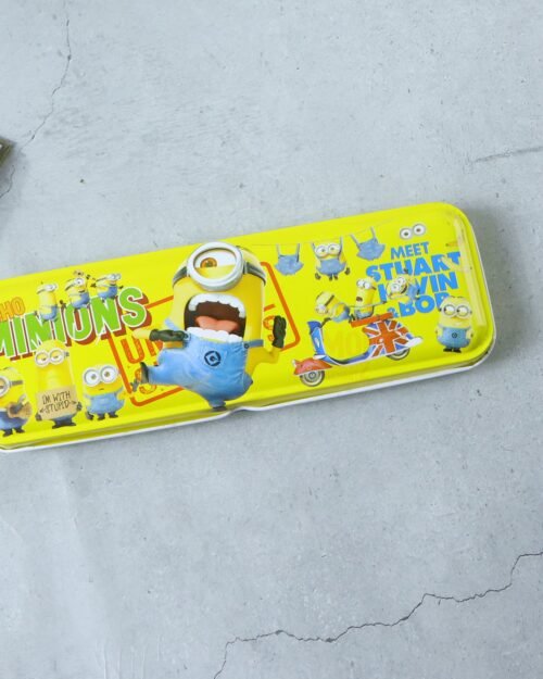 Cartoon-themed Metal Pencil Box – Cute & Durable School Storage