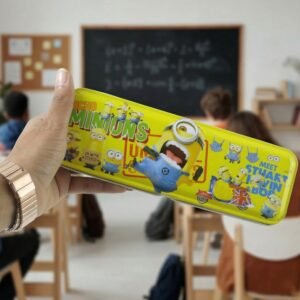 Cartoon-themed Metal Pencil Box – Cute & Durable School Storage