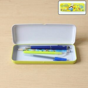 Cartoon-themed Metal Pencil Box – Cute & Durable School Storage