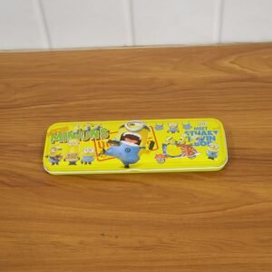 Cartoon-themed Metal Pencil Box – Cute & Durable School Storage