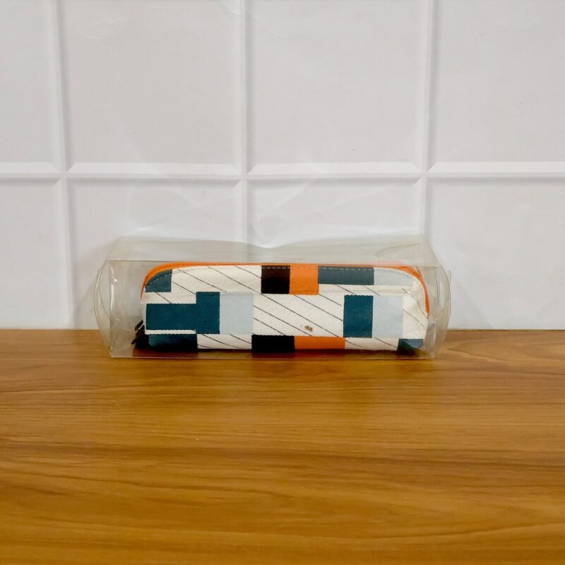 Designer Fabric Zipper Pencil Pouch – Compact & Stylish Organizer