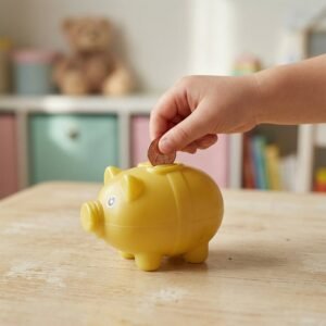 Piggy Bank – Cute Kids’ Coin Savings Box for Learning